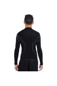 CAMISA PLACAR TÉRMICA SALGUEIRO INFANTIL - Preto/prata