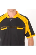 CAMISA POKER ÁRBITRO V MASCULINA - Preto/amarelo CAMISA POKER ÁRBITRO V MASCULINA - Preto/amarelo