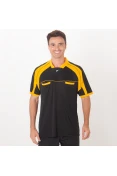 CAMISA POKER ÁRBITRO V MASCULINA - Preto/amarelo CAMISA POKER ÁRBITRO V MASCULINA - Preto/amarelo