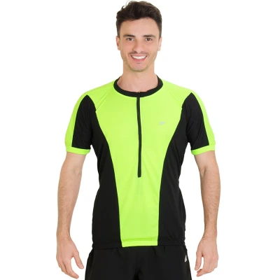 CAMISA POKER BIKE COM ZIPER TORNADO 2 MASCULINA - Verde/preto