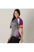 CAMISA POKER CICLISTA COM ZÍPER PLATINA 2 FEMININA - Grafite