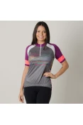 CAMISA POKER CICLISTA COM ZÍPER PLATINA 2 FEMININA - Grafite