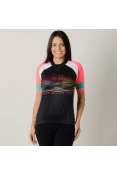 CAMISA POKER CICLISTA COM ZÍPER PLATINA 2 FEMININA - Preto