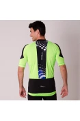 CAMISA POKER CICLISTA COM ZÍPER TOTAL TORIO MASCULINA - Preto/verde