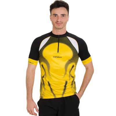 CAMISA POKER CICLISTA SPEED 3 MASCULINA - Amarelo/preto