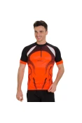 CAMISA POKER CICLISTA SPEED 3 MASCULINA - Laranja/preto