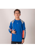 CAMISA POKER GOLEIRO ASTRO MANGA LONGA INFANTIL - Azul/cinza
