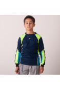 CAMISA POKER GOLEIRO ASTRO MANGA LONGA INFANTIL - Marinho/verde