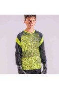 CAMISA POKER GOLEIRO SUBLIMADA MANGA LONGA INFANTIL - Verde/preto