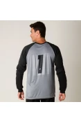 CAMISA POKER GOLEIRO SUBLIMAX BANK MANGA LONGA MASCULINA - Vermelho/preto