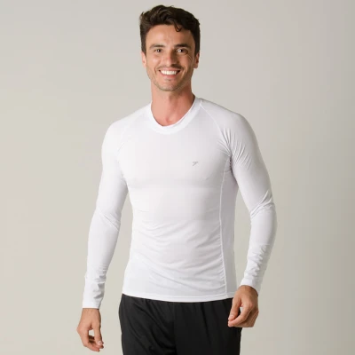 CAMISA POKER SKIN BASIC II MANGA LONGA MASCULINA - Branco