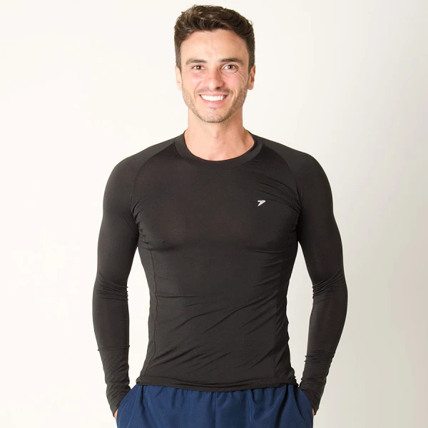 CAMISA POKER SKIN BASIC II MANGA LONGA MASCULINA - Preto