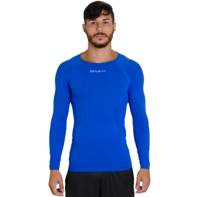 CAMISA POKER SKIN COMPRESSAO X RAY LIGHT MANGA LONGA MASCULINA - Azul