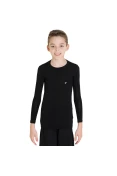 CAMISA POKER SKIN MANGA LONGA INFANTIL - Preto