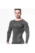 CAMISA POKER TÉRMICA SKIN CONFORT X-RAY MANGA LONGA - Preto