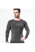 CAMISA POKER TÉRMICA SKIN CONFORT X-RAY MANGA LONGA - Preto