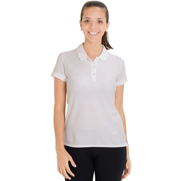 CAMISA POLO NIKE BASELINE FEMININA - Branco