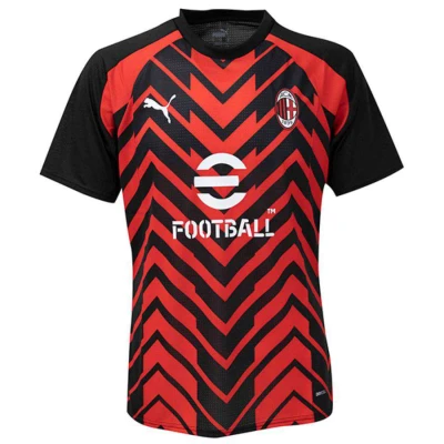 CAMISA PUMA AC MILAN SS JERSEY PRÉ-JOGO MASCULINA - Vermelho/preto