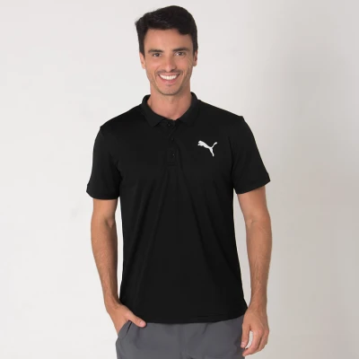 CAMISA PUMA ACTIVE PIQUE POLO MASCULINA - Preto