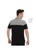 CAMISA PUMA ALPHA BLOCK POLO MASCULINA - Preto/cinza