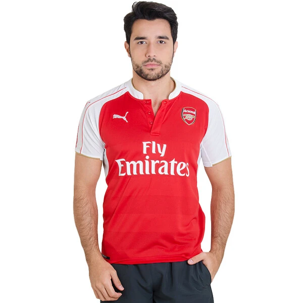 CAMISA PUMA ARSENAL OFICIAL 1 2016 SEM NÚMERO - Vermelho/branco CAMISA PUMA ARSENAL OFICIAL 1 2016 SEM NÚMERO - Vermelho/branco
