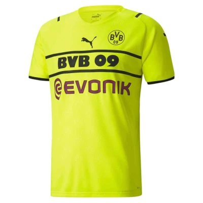 CAMISA PUMA BORUSSIA DORTMUND CUP 2021/22 TORCEDOR MASCULINA - Amarelo/preto