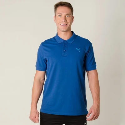 CAMISA PUMA ESS PIQUE POLO MASCULINA - Azul