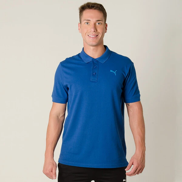 CAMISA PUMA ESS PIQUE POLO MASCULINA - Azul