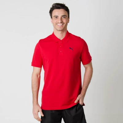 CAMISA PUMA ESS PIQUE POLO MASCULINA - Vermelho