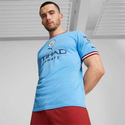 CAMISA PUMA MANCHESTER CITY F.C. I 22/23 TORCEDOR MASCULINA - Azul