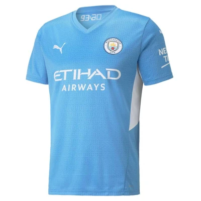 CAMISA PUMA MANCHESTER CITY OFICIAL I 2021/22 TORCEDOR - Azul