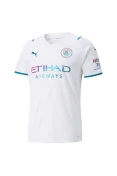 CAMISA PUMA MANCHESTER CITY OFICIAL II 2021/22 TORCEDOR MASCULINA - Branco/azul CAMISA PUMA MANCHESTER CITY OFICIAL II 2021/22 TORCEDOR MASCULINA - Branco/azul