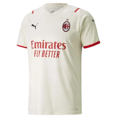CAMISA PUMA MILAN OFICIAL II 2021/22 TORCEDOR MASCULINA - Bege/vermelho CAMISA PUMA MILAN OFICIAL II 2021/22 TORCEDOR MASCULINA - Bege/vermelho
