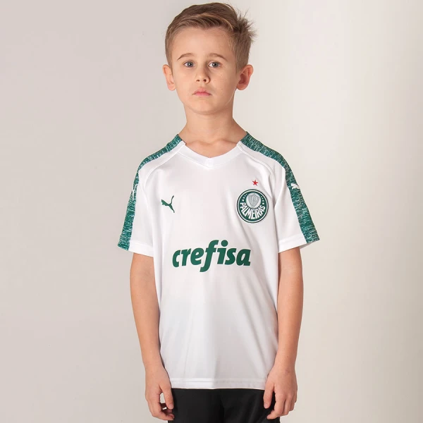 CAMISA PUMA PALMEIRAS OFICIAL 2 2019/20 SEM NÚMERO INFANTIL - Branco CAMISA PUMA PALMEIRAS OFICIAL 2 2019/20 SEM NÚMERO INFANTIL - Branco