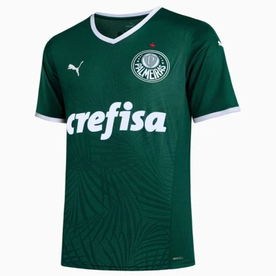 CAMISA PUMA PALMEIRAS OFICIAL I 2022 S/Nº - Verde/branco CAMISA PUMA PALMEIRAS OFICIAL I 2022 S/Nº - Verde/branco