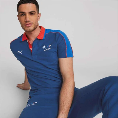 CAMISA PUMA POLO BMW M MOTORSPORT MASCULINA - Azul
