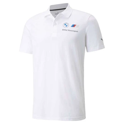CAMISA PUMA POLO BMW MMS ESSENTIALS MASCULINA - Branco