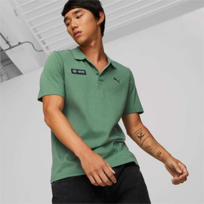 CAMISA PUMA POLO MERCEDES MAPF1 ESS MASCULINA - Verde