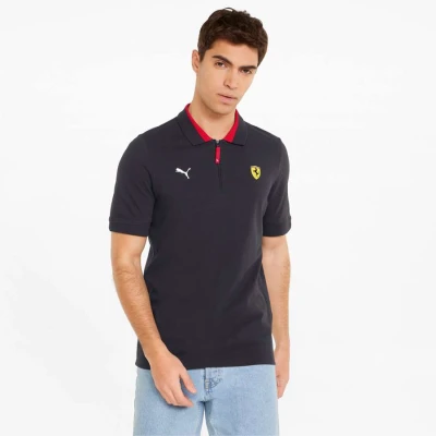 CAMISA PUMA POLO SCUDERIA FERRARI RACE MASCULINA - Preto