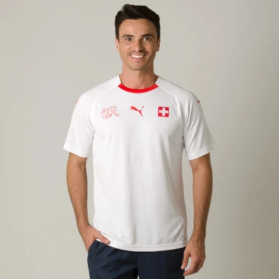 CAMISA PUMA SUIÇA OFICIAL 2 2018 SEM NÚMERO - Branco