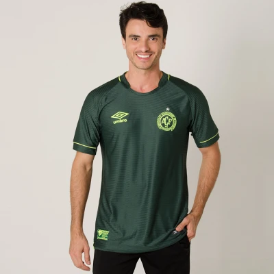 CAMISA UMBRO CHAPECOENSE LIBERTADORES 2017 SEM NÚMERO - Verde CAMISA UMBRO CHAPECOENSE LIBERTADORES 2017 SEM NÚMERO - Verde