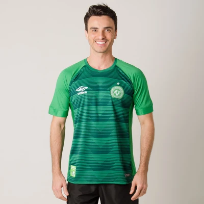 CAMISA UMBRO CHAPECOENSE OFICIAL 1 2017 SEM NÚMERO - Verde