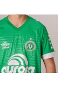 CAMISA UMBRO CHAPECOENSE OFICIAL 1 2018 SEM NÚMERO - Verde/branco