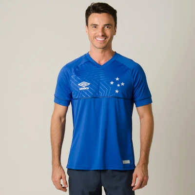 CAMISA UMBRO CRUZEIRO OFICIAL 1 2018 SEM NÚMERO - Azul CAMISA UMBRO CRUZEIRO OFICIAL 1 2018 SEM NÚMERO - Azul