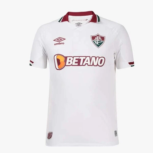 CAMISA UMBRO FLUMINENSE OFICIAL II 2022 ATLETA S/Nº MASULINA - Branco/bordo CAMISA UMBRO FLUMINENSE OFICIAL II 2022 ATLETA S/Nº MASULINA - Branco/bordo