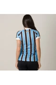 CAMISA UMBRO GRÊMIO OFICIAL 1 2018 SEM NÚMERO FEMININA - Azul/preto