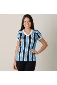CAMISA UMBRO GRÊMIO OFICIAL 1 2018 SEM NÚMERO FEMININA - Azul/preto