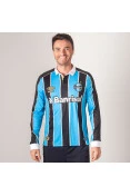 CAMISA UMBRO GRÊMIO OFICIAL 1 2019 MANGA LONGA SEM NÚMERO - Azul/preto CAMISA UMBRO GRÊMIO OFICIAL 1 2019 MANGA LONGA SEM NÚMERO - Azul/preto