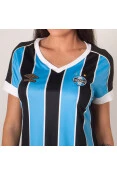 CAMISA UMBRO GRÊMIO OFICIAL 1 2019 SEM NÚMERO FEMININA - Azul/preto