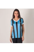 CAMISA UMBRO GRÊMIO OFICIAL 1 2019 SEM NÚMERO FEMININA - Azul/preto